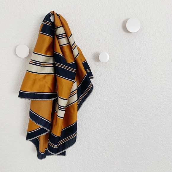 Lulu's Accessories - Dark Mustard Navy Blue Striped Scarf (Brand New!) Lulu's Accessories - Dark Mustard Navy Blue Striped Scarf (Brand New!)